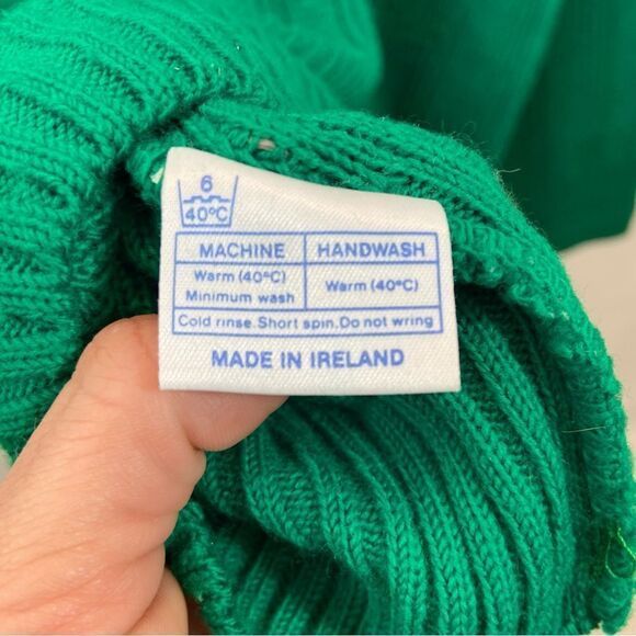 Vintage Quill’s Woollen Market Ireland Sweater Navy‎ and Green Size XXL - Picture 3 of 12
